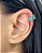 Piercing de Gancho em Prata com Zircônias Azuis - Imagem 3