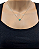 Gargantilha em Prata com Zircônia Verde 6 mm - Imagem 3