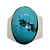 Anel em Prata com Turquesa Oval - Imagem 2