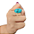 Anel em Prata com Turquesa Oval - Imagem 4