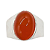 Anel em Prata com Cornalina Natural - Imagem 2