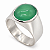 Anel em Prata com Quartzo Verde Natural - Imagem 1