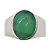 Anel em Prata com Quartzo Verde Natural - Imagem 2
