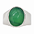 Anel em Prata com Quartzo Verde Natural - Imagem 3