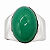 Anel em Prata com Quartzo Verde Natural - Imagem 3