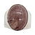 Anel em Prata com Cristal Rutilado Marrom - Imagem 2