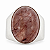 Anel em Prata com Cristal Rutilado Marrom - Imagem 3