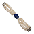Pulseira de Fios de Pérola com Lápis-Lazúli - Imagem 3