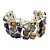 Pulseira de Prata com Mix Pedras Brutas - Imagem 1
