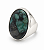 Anel em Prata 925 com pedra natural esmeralda (9241) - Imagem 1