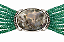 Pulseira de Aventurina natural e lodonita em prata 925 - Imagem 4