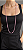 Colar 85cm de pedra natural turmalina rosa - Imagem 3