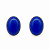 Brinco em Prata com Lápis-Lazuli Oval - Imagem 1