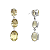 Brinco de Prata 925 com Pedra Green Gold - Imagem 2