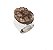 anel de prata 925 com Agata Natural - Imagem 3