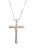 Corrente Prata 925 com pingente de cruz cravejada - Imagem 2
