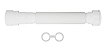 Sifão tubo extensivo sanfonado branco Blukit prático e versátil - Imagem 3