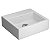 Cuba Apoio Retangular 350x315mm Branco Gelo L.7300.17 DECA - Imagem 1