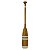 Remo Canadense Decorativo em Madeira Branco com Listras 68 cm - Imagem 1