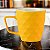 Caneca Textura Geométrica Amarela 400ml - Imagem 1