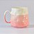 Caneca Textura Degradê Rosa 450ml - Imagem 1