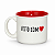 Caneca Feito com Amor Branca Color Vermelha 450ml - Imagem 2