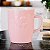 Caneca Rosa Corações 350 ml - Imagem 1