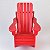 Enfeite Miniatura Cadeira de Praia Vermelha - Imagem 2
