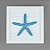 Quadro Estrela Azul C 25cm - Imagem 1