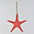 Enfeite Estrela do Mar Vermelha 33 cm - Imagem 1