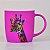 Caneca Rosa Girafa - Imagem 1