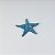 Enfeite Estrela Pequeno Azul em Resina - Imagem 1
