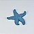 Enfeite Estrela Azul Médio em Resina - Imagem 1