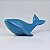 Enfeite Baleia Orca Azul com Textura Grande em Cerâmica - Imagem 1
