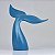 Enfeite Cauda Azul em Cerâmica - Imagem 1