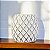 Vaso Branco Losangos 15 cm em Cerâmica - Imagem 1