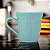 Caneca Vintage Turquesa 10 cm em Cerâmica 450ml - Imagem 1