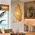 Enfeite Pendente Concha 68x40x35 em Fibra - Imagem 1
