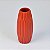 Vaso Vermelho com Textura de Dobra em Cerâmica - Imagem 2