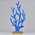 Enfeite Coral Azul em Madeira 40,5x19,5x5,5 cm - Imagem 1