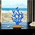 Enfeite Coral Azul em Madeira 20,5x12x5,5 cm - Imagem 1