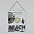 Quadro Beach Branco em Madeira - Imagem 1