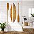 Kit com Dois Remos e Uma Prancha Decorativos em Madeira - Imagem 1