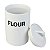 Pote Flour Branco em Cerâmica - Imagem 3