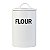 Pote Flour Branco em Cerâmica - Imagem 2