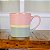 Caneca Whim Cinza e Rosa em Cerâmica 350 ml - Imagem 1