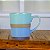 Caneca Whim Azul e Verde em Cerâmica 350 ml - Imagem 1