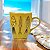Caneca Amarelo Peixes em Cerâmica 350ml - Imagem 1