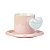 Caneca Alça Coração Rosa em Cerâmica - Imagem 2