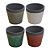 Jogo Com 4 Vasos Cement Flor em Cerâmica - Imagem 1